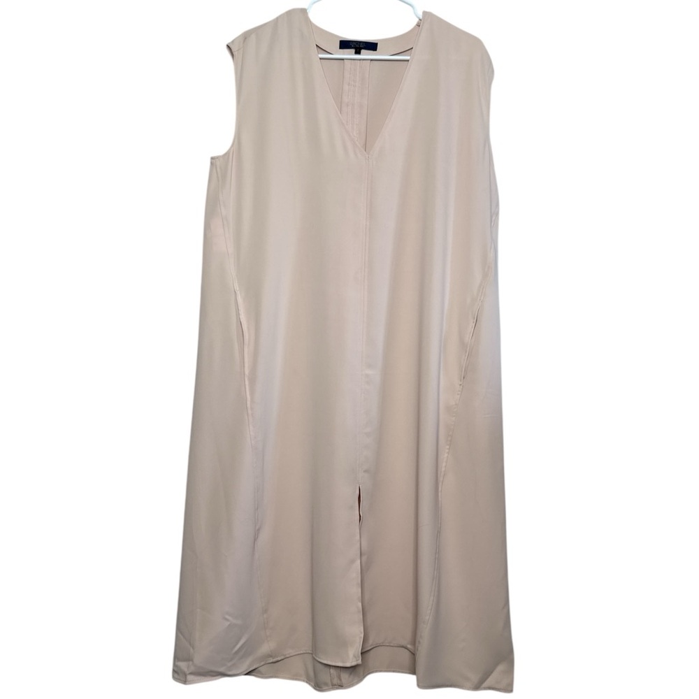 RACHEL Rachel Roy Sleeveless V-Neck Midi Dress in Light Pink
